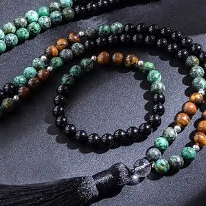 Courage mala and bracelet set
